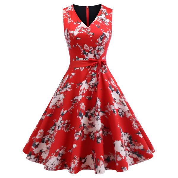 Beautiful Red Flower Frock